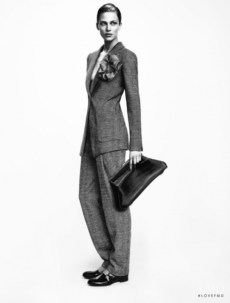 Aymeline Valade featured in  the Giorgio Armani advertisement for Autumn/Winter 2012
