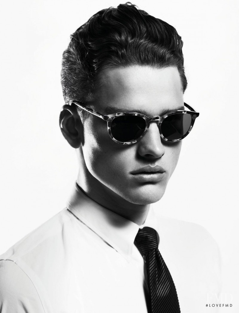 Simon Nessman featured in  the Giorgio Armani advertisement for Autumn/Winter 2012