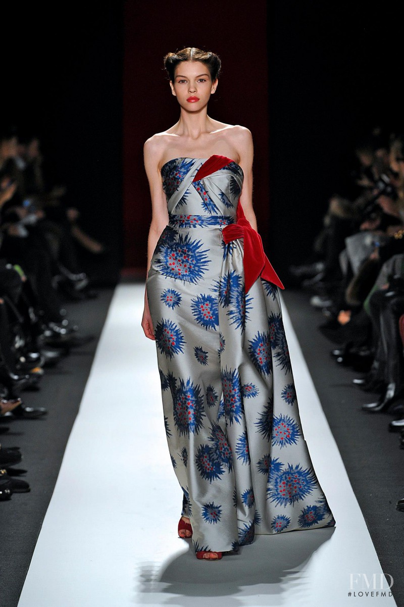 Kate Bogucharskaia featured in  the Carolina Herrera fashion show for Autumn/Winter 2013