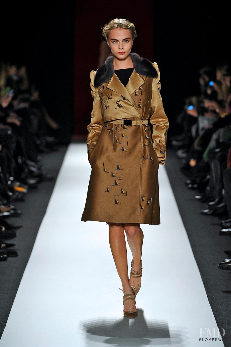 Cara Delevingne featured in  the Carolina Herrera fashion show for Autumn/Winter 2013