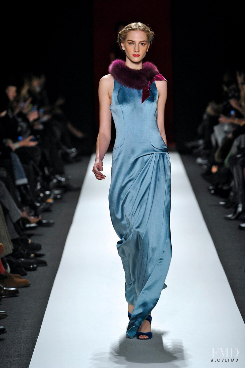 Rosanna Georgiou featured in  the Carolina Herrera fashion show for Autumn/Winter 2013