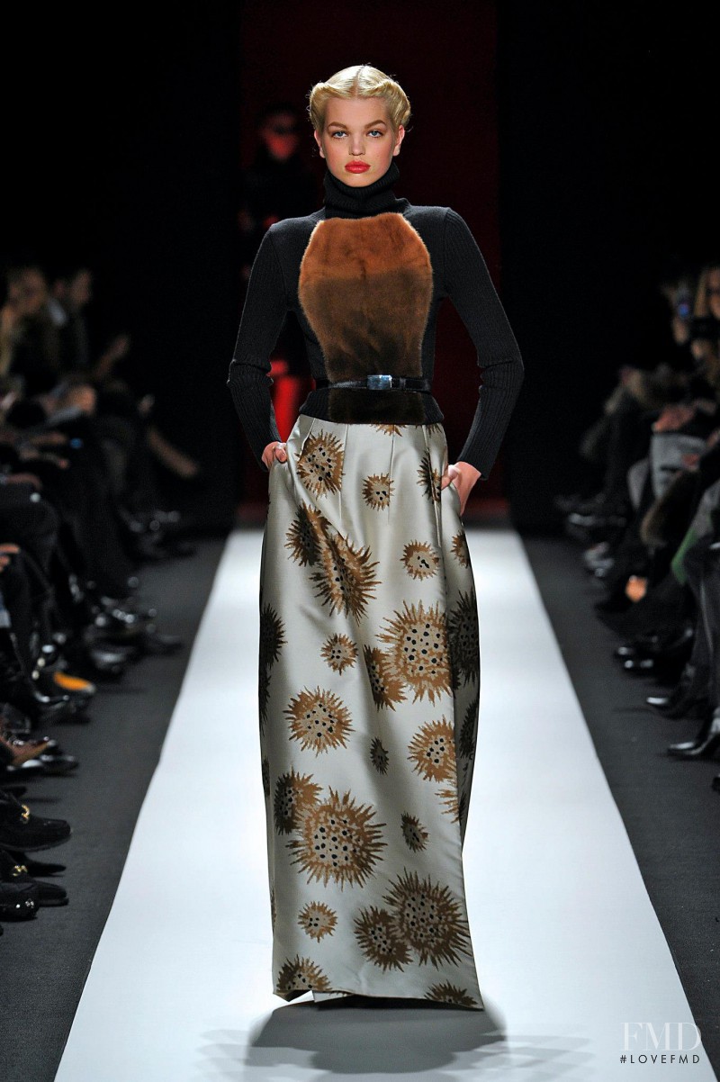 Daphne Groeneveld featured in  the Carolina Herrera fashion show for Autumn/Winter 2013