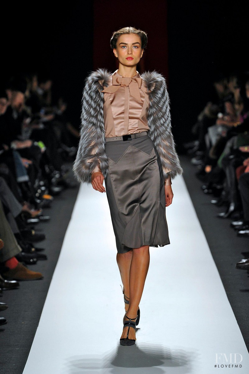 Andreea Diaconu featured in  the Carolina Herrera fashion show for Autumn/Winter 2013