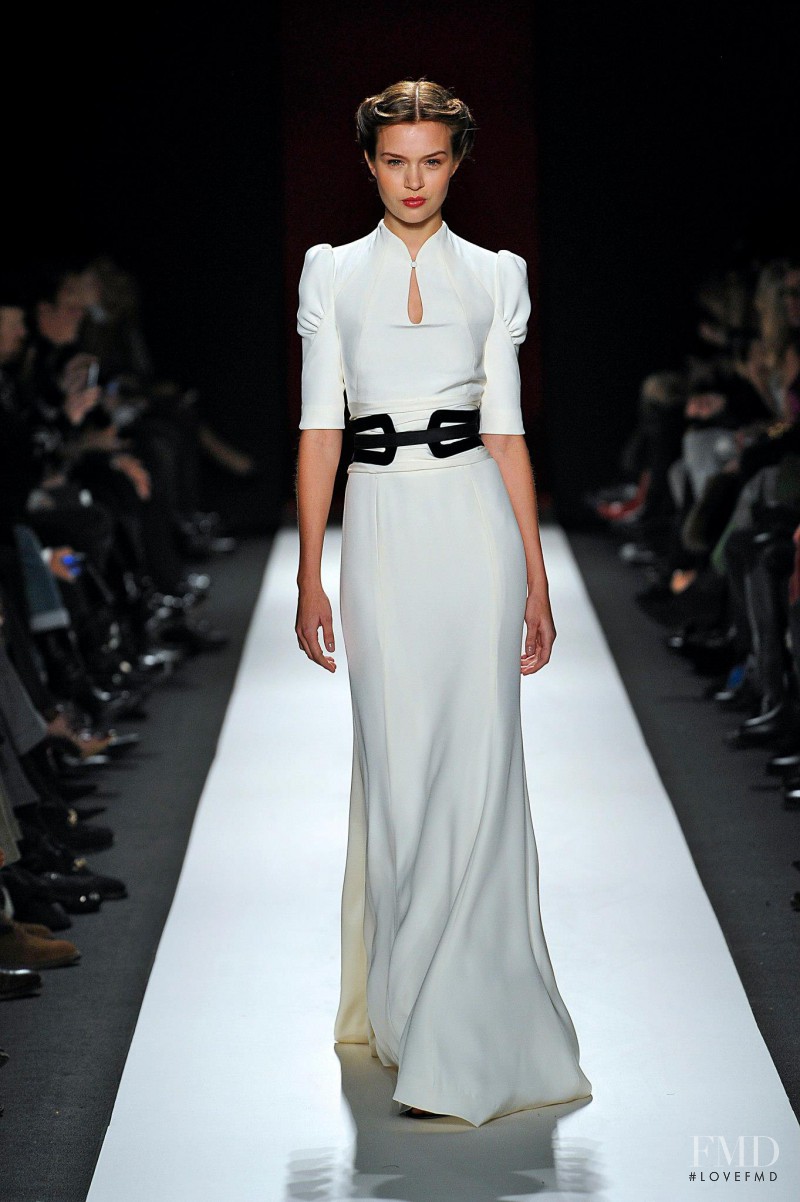 Josephine Skriver featured in  the Carolina Herrera fashion show for Autumn/Winter 2013