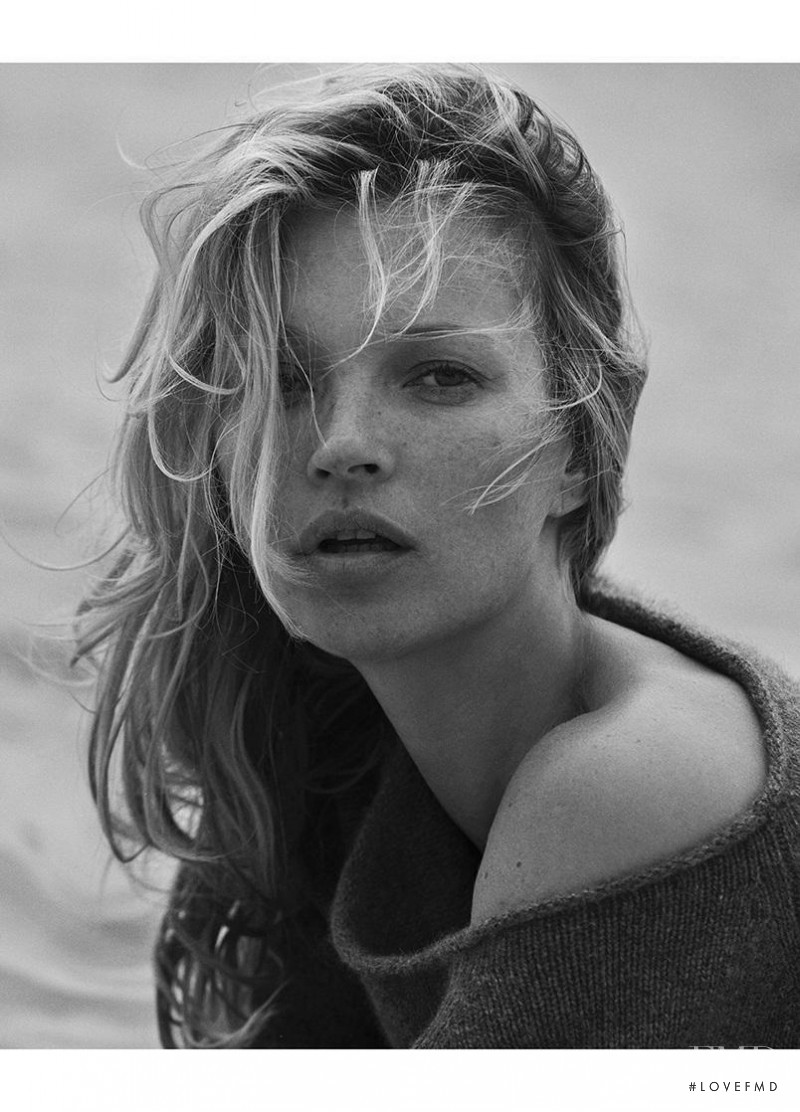 Kate Moss featured in  the Naked Cashmere advertisement for Autumn/Winter 2016