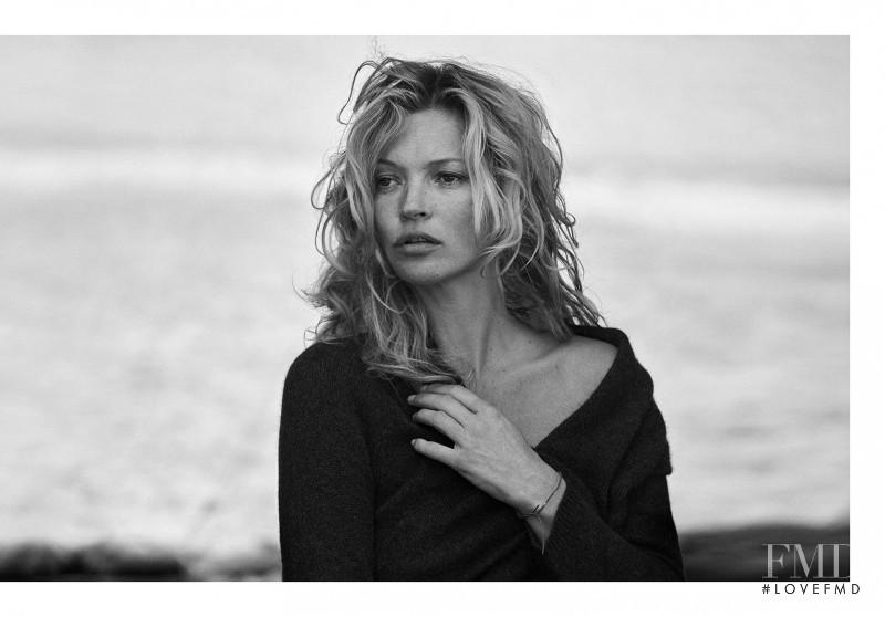 Kate Moss featured in  the Naked Cashmere advertisement for Autumn/Winter 2016