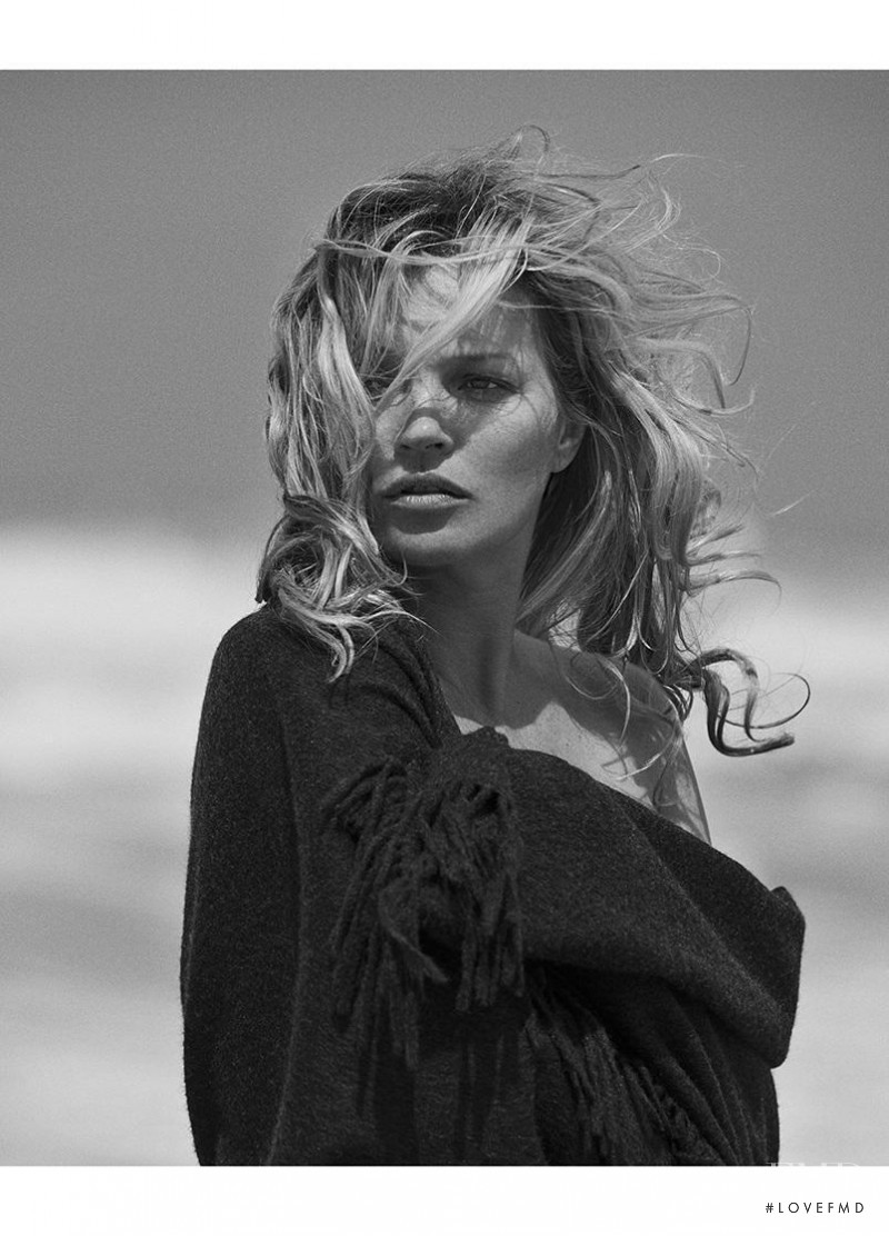 Kate Moss featured in  the Naked Cashmere advertisement for Autumn/Winter 2016