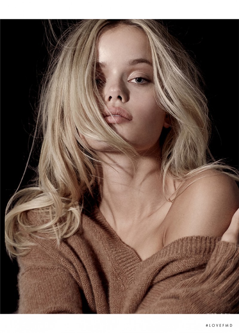 Frida Aasen featured in  the Naked Cashmere advertisement for Autumn/Winter 2016