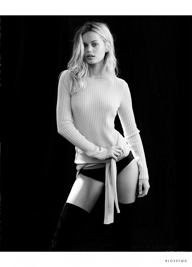 Frida Aasen featured in  the Naked Cashmere advertisement for Autumn/Winter 2016