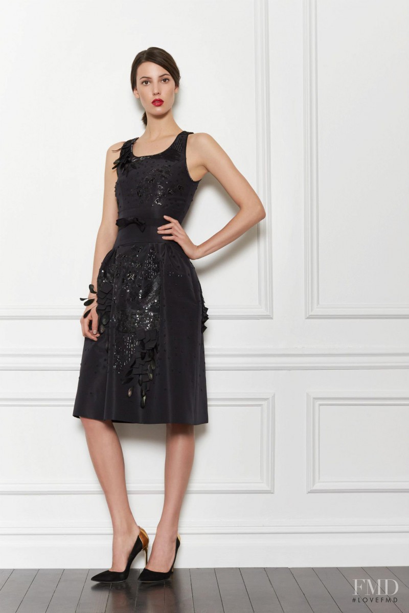 Ruby Aldridge featured in  the Carolina Herrera lookbook for Pre-Fall 2013