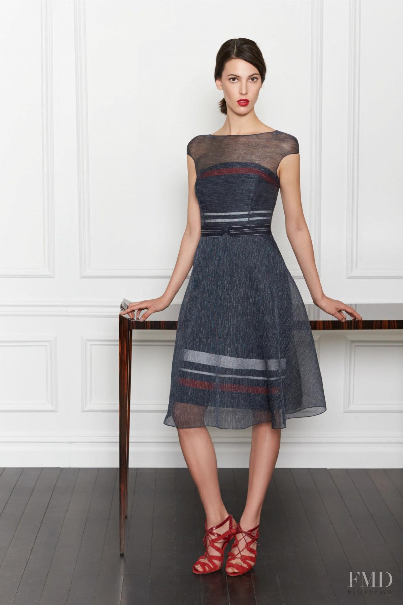 Ruby Aldridge featured in  the Carolina Herrera lookbook for Pre-Fall 2013