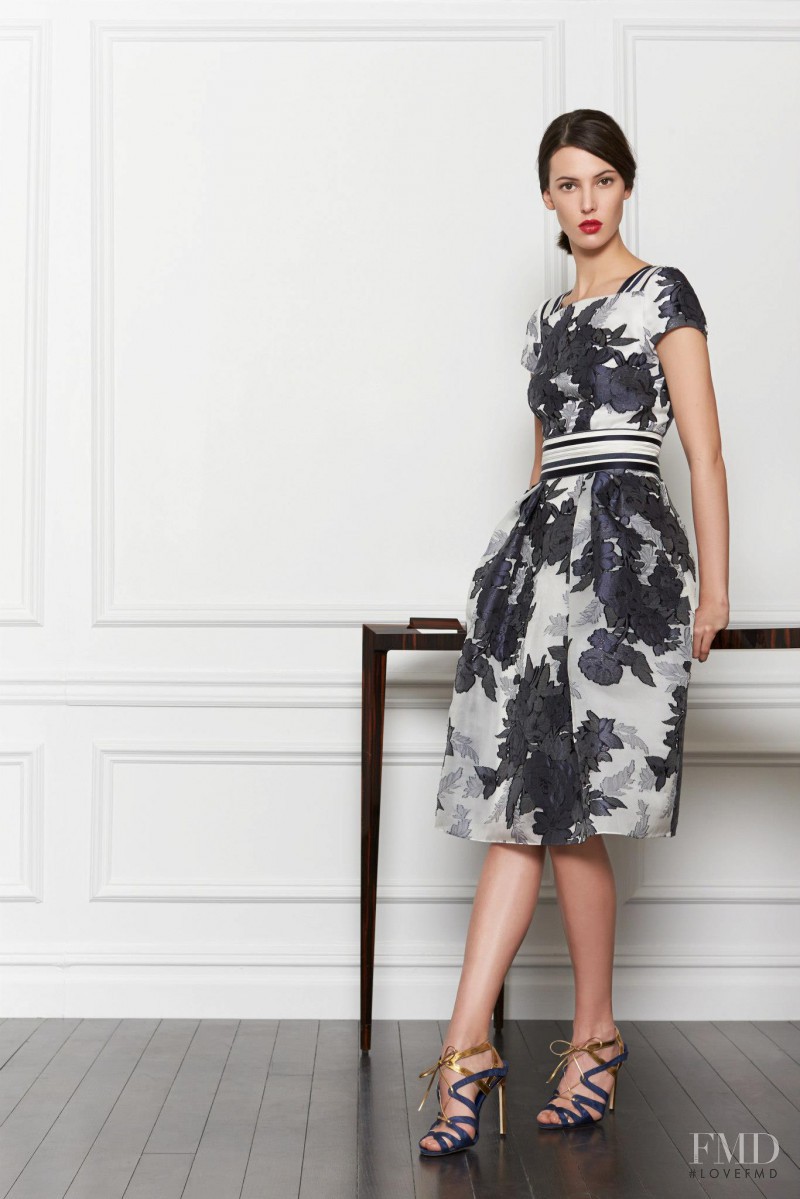 Ruby Aldridge featured in  the Carolina Herrera lookbook for Pre-Fall 2013