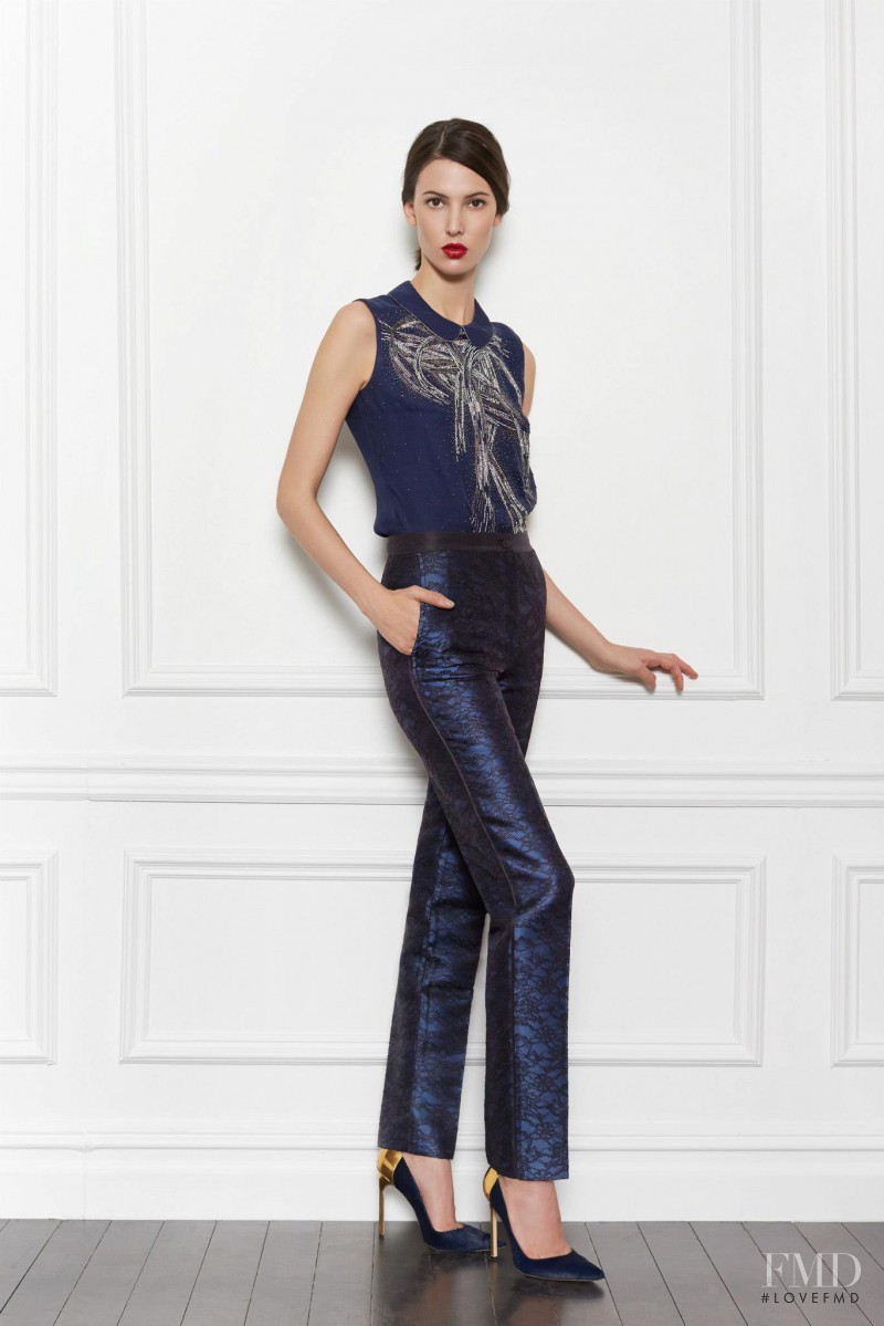 Ruby Aldridge featured in  the Carolina Herrera lookbook for Pre-Fall 2013