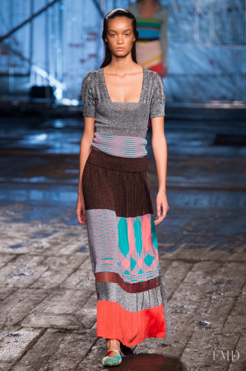 Noemie Abigail featured in  the Missoni fashion show for Spring/Summer 2017