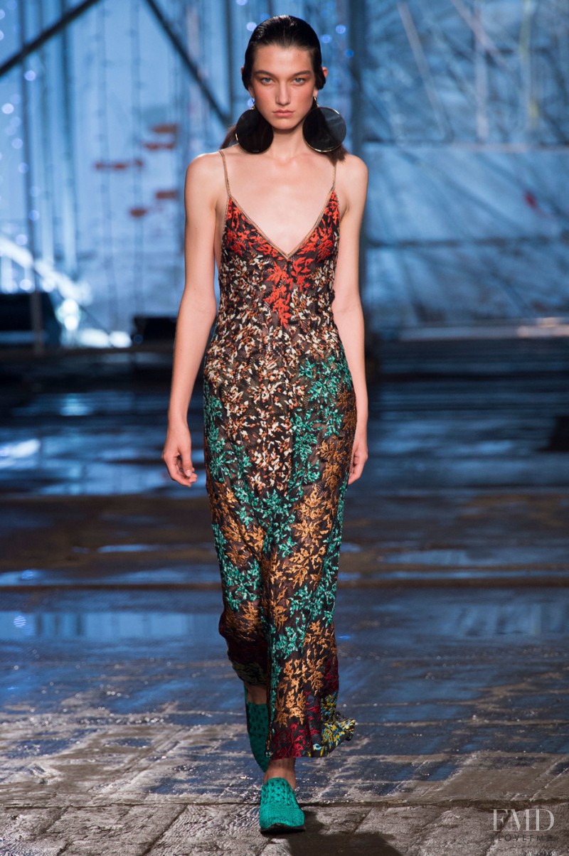 McKenna Hellam featured in  the Missoni fashion show for Spring/Summer 2017