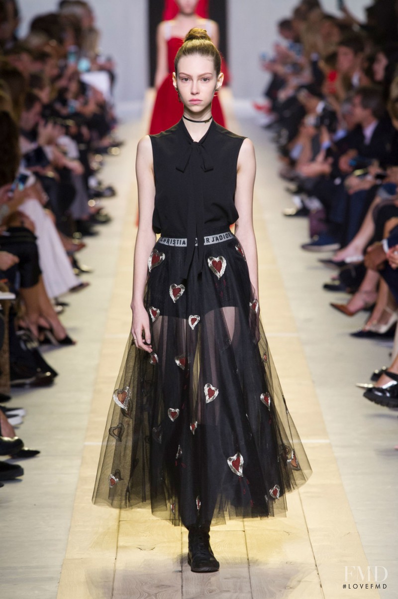 Lorena Maraschi featured in  the Christian Dior fashion show for Spring/Summer 2017