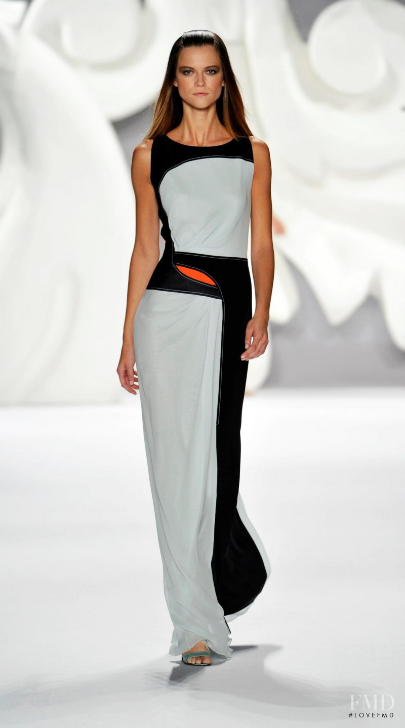 Kasia Struss featured in  the Carolina Herrera fashion show for Spring/Summer 2013