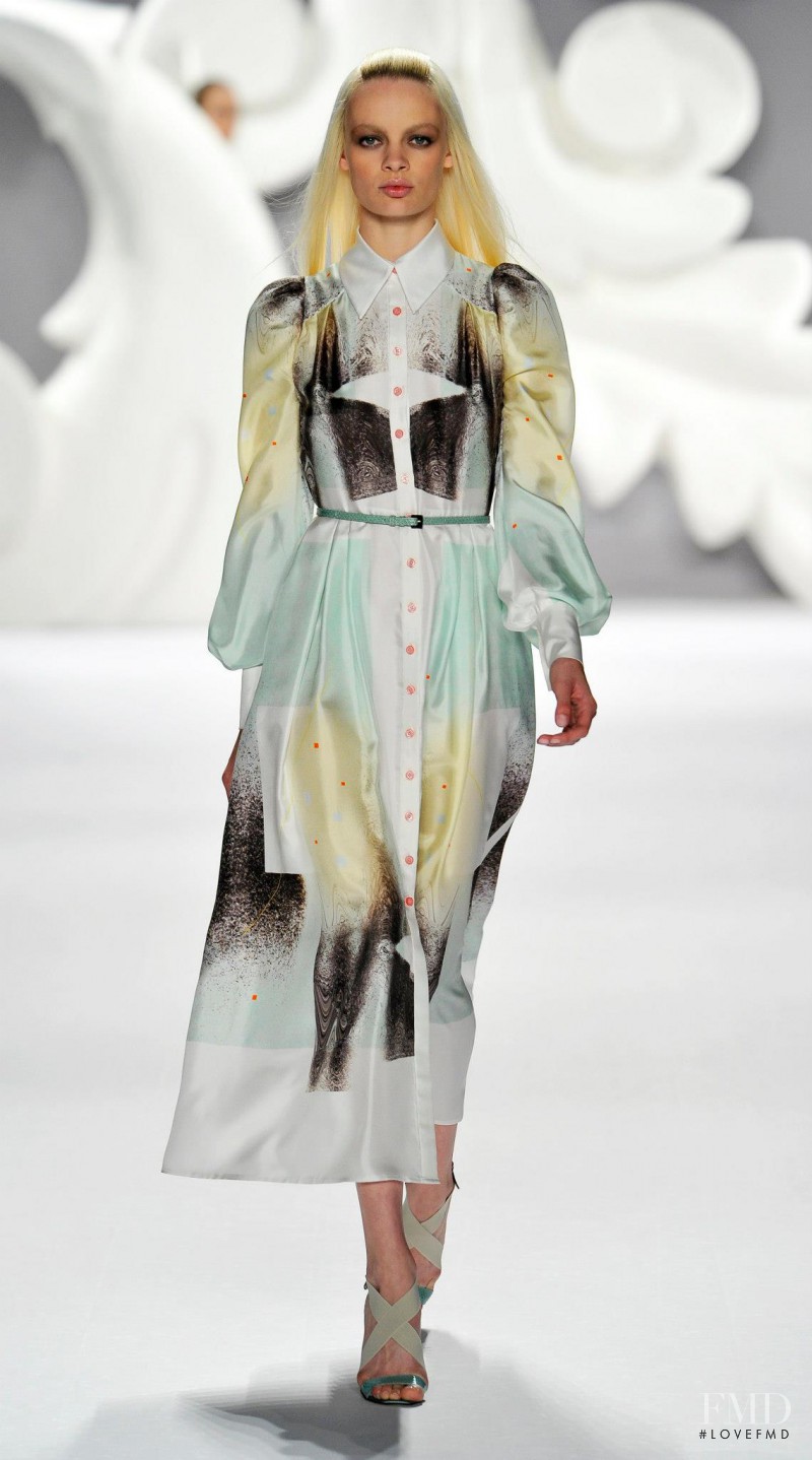 Stef van der Laan featured in  the Carolina Herrera fashion show for Spring/Summer 2013