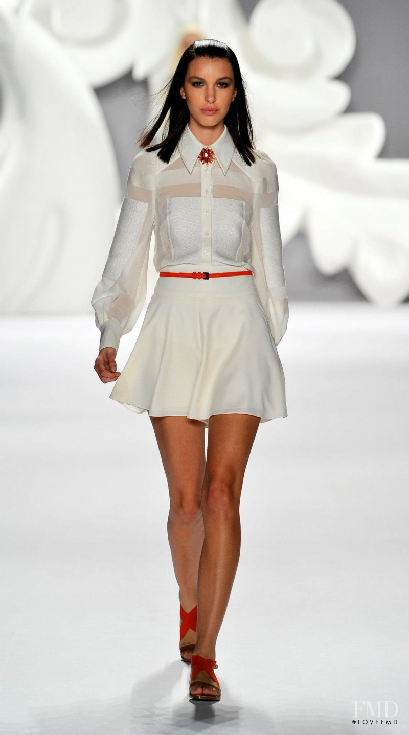 Kate King featured in  the Carolina Herrera fashion show for Spring/Summer 2013