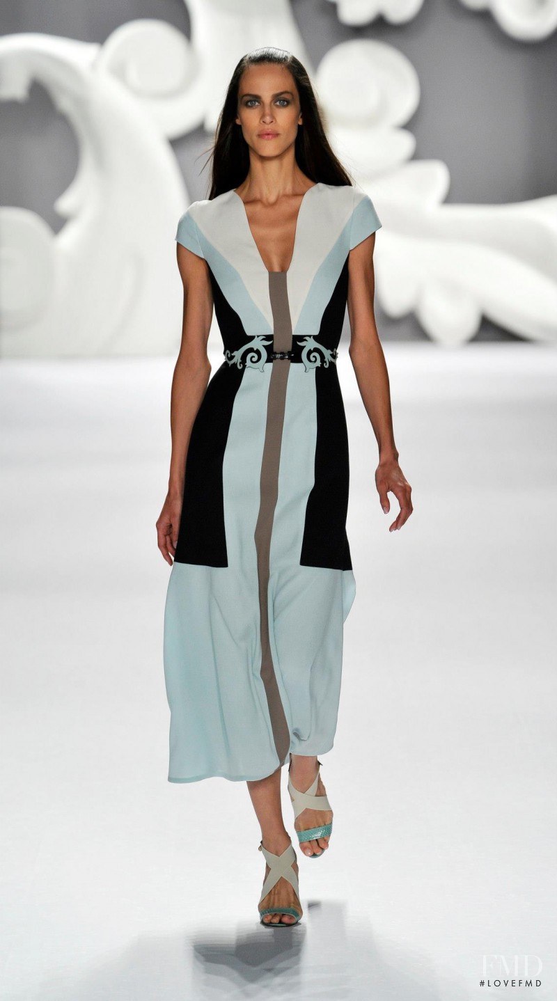 Aymeline Valade featured in  the Carolina Herrera fashion show for Spring/Summer 2013