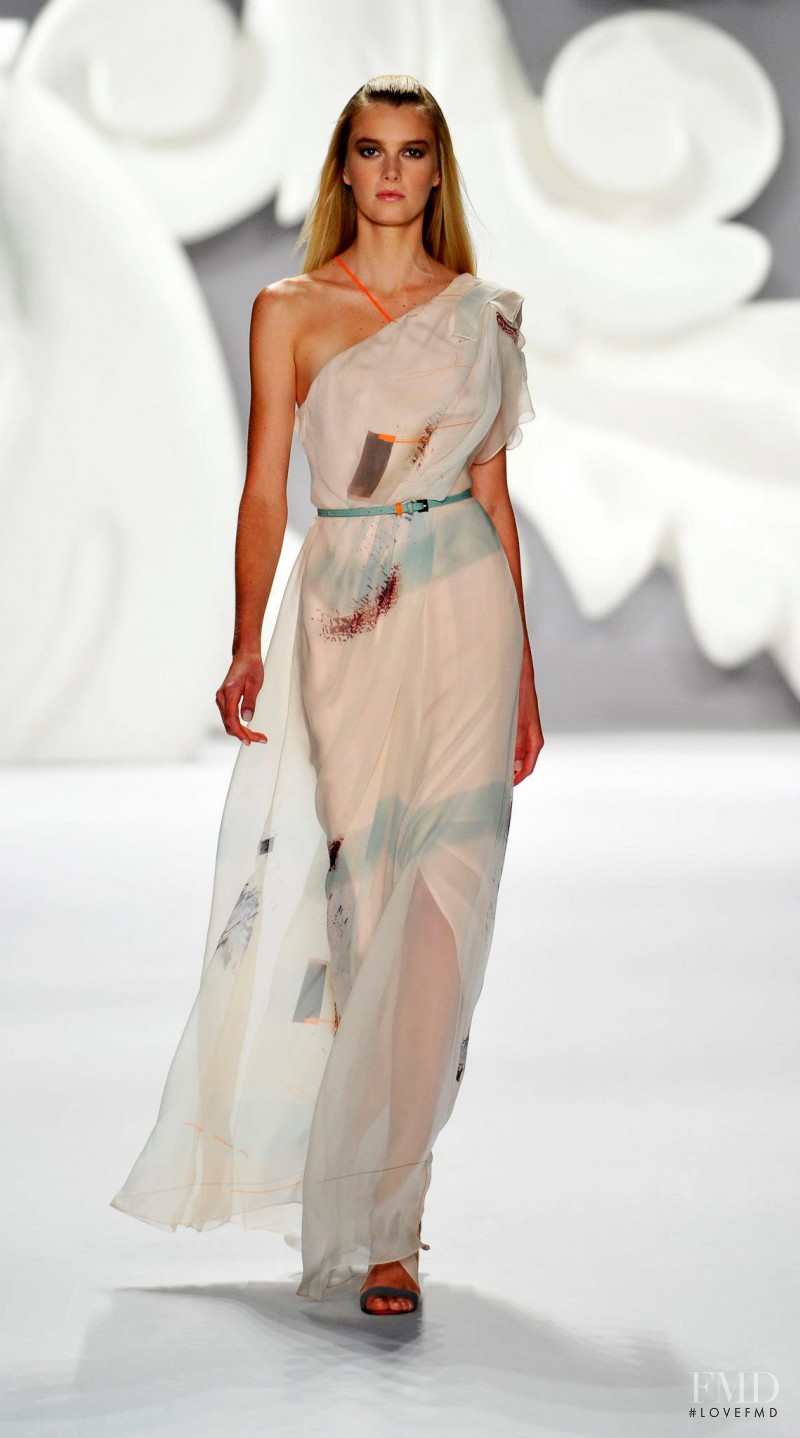 Sigrid Agren featured in  the Carolina Herrera fashion show for Spring/Summer 2013