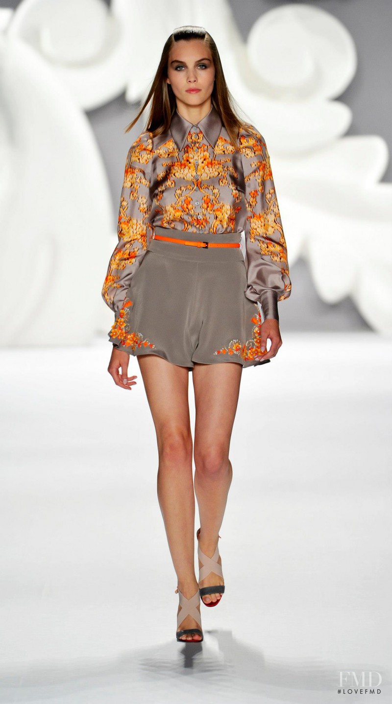 Julija Steponaviciute featured in  the Carolina Herrera fashion show for Spring/Summer 2013
