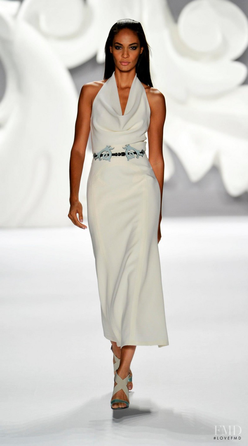 Joan Smalls featured in  the Carolina Herrera fashion show for Spring/Summer 2013