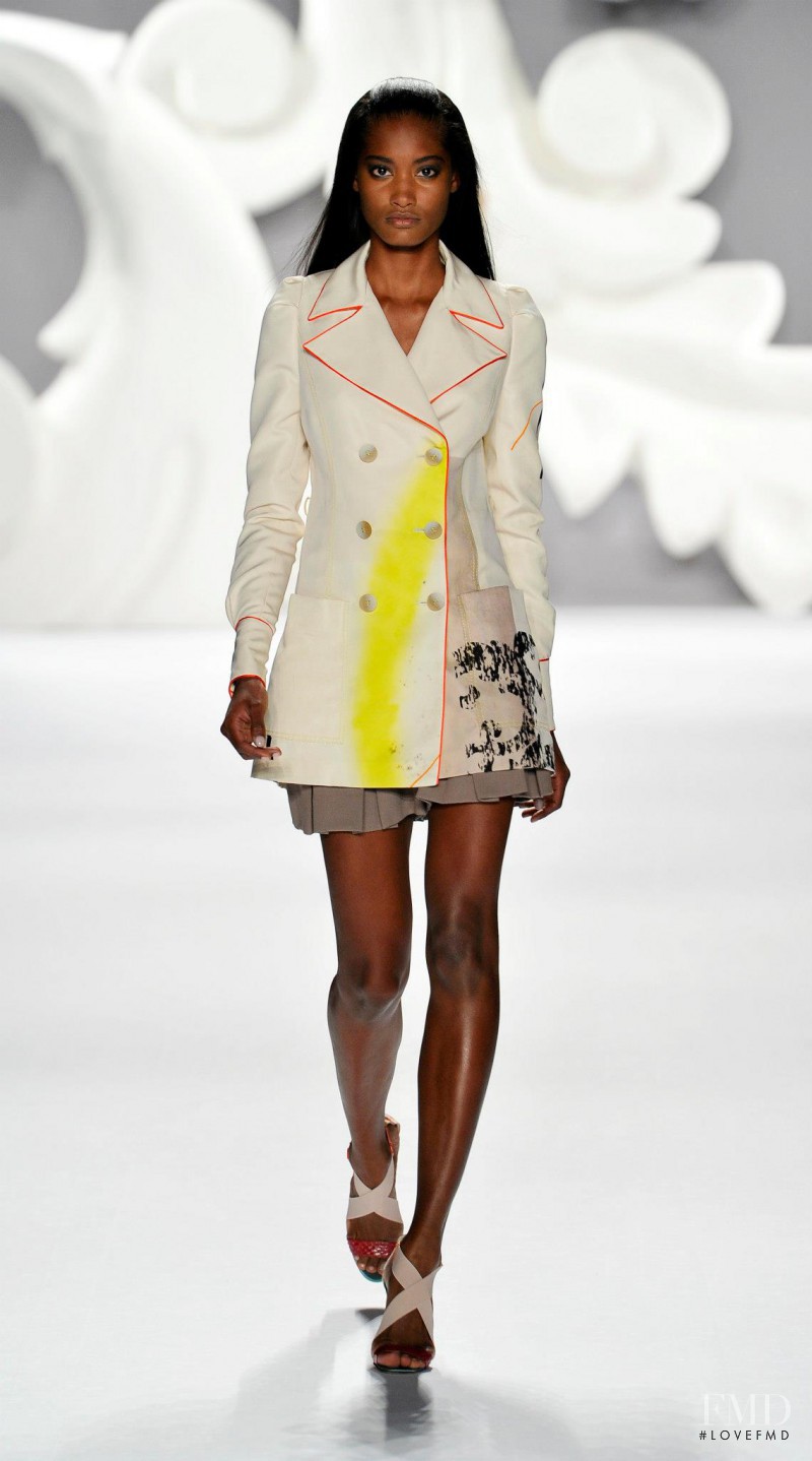 Melodie Monrose featured in  the Carolina Herrera fashion show for Spring/Summer 2013