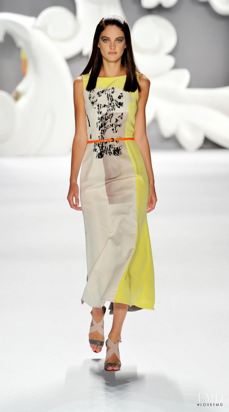 Patricia van der Vliet featured in  the Carolina Herrera fashion show for Spring/Summer 2013
