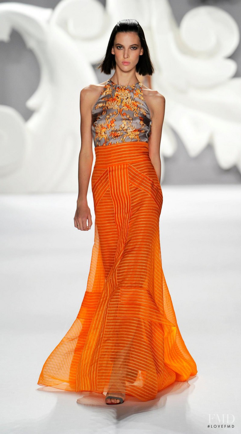 Ruby Aldridge featured in  the Carolina Herrera fashion show for Spring/Summer 2013