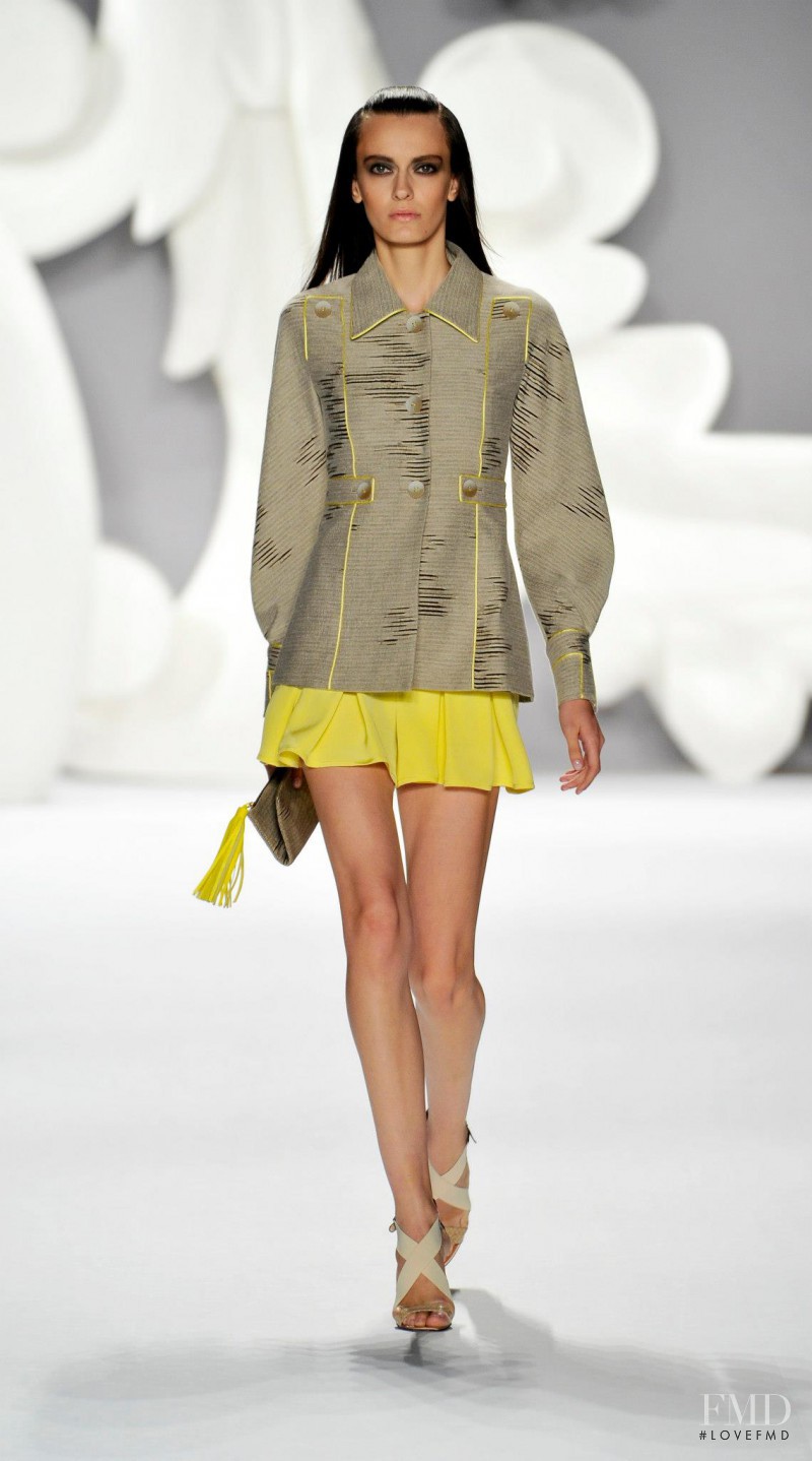 Erjona Ala featured in  the Carolina Herrera fashion show for Spring/Summer 2013