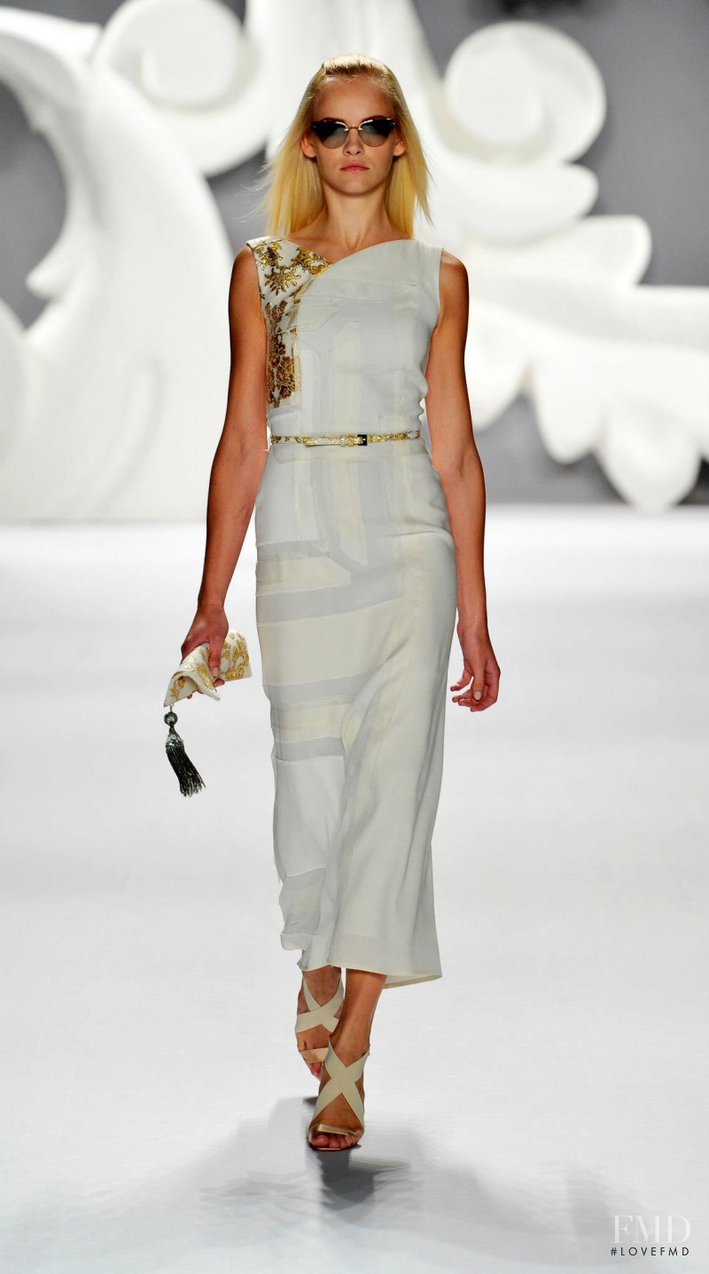 Ginta Lapina featured in  the Carolina Herrera fashion show for Spring/Summer 2013