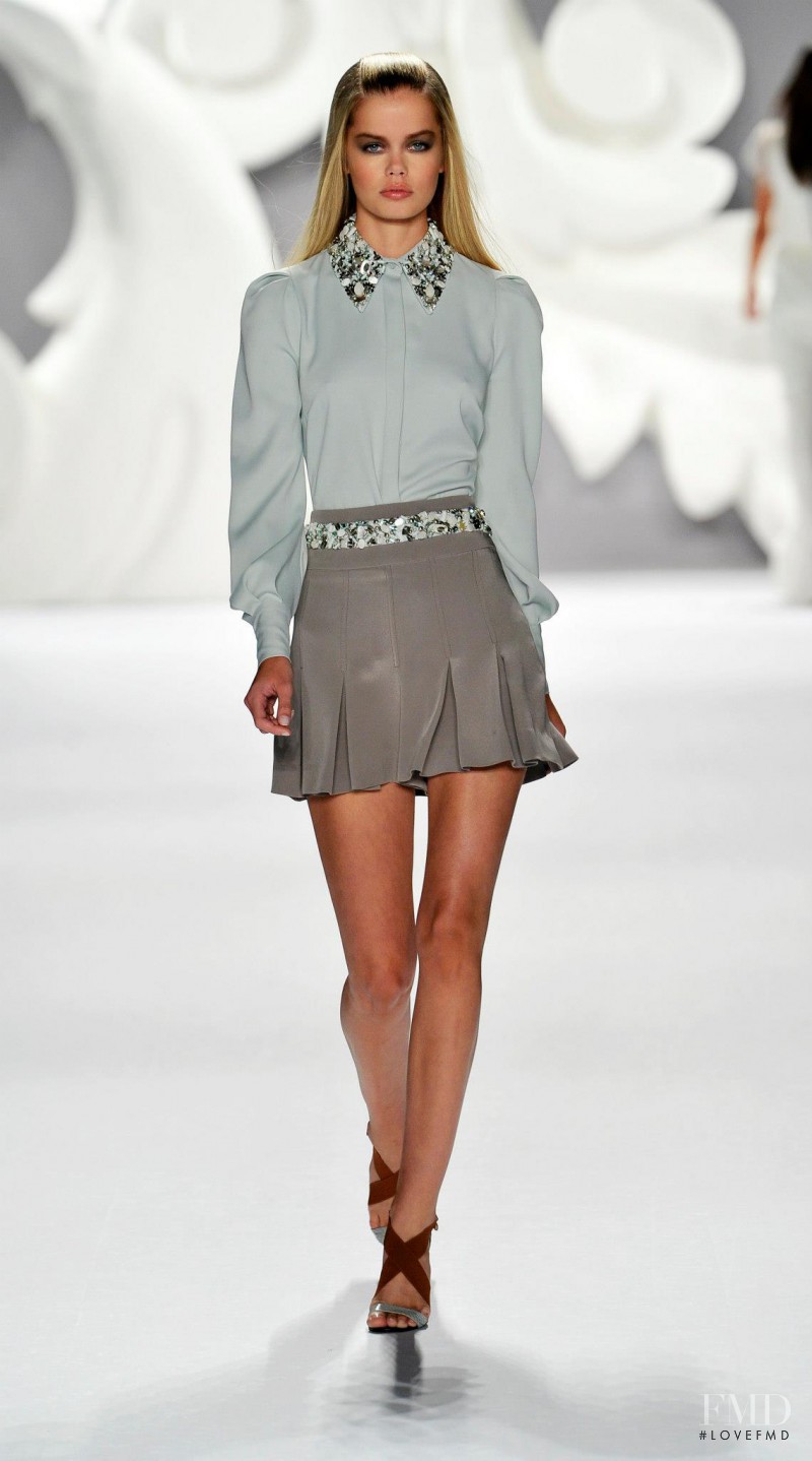 Frida Aasen featured in  the Carolina Herrera fashion show for Spring/Summer 2013