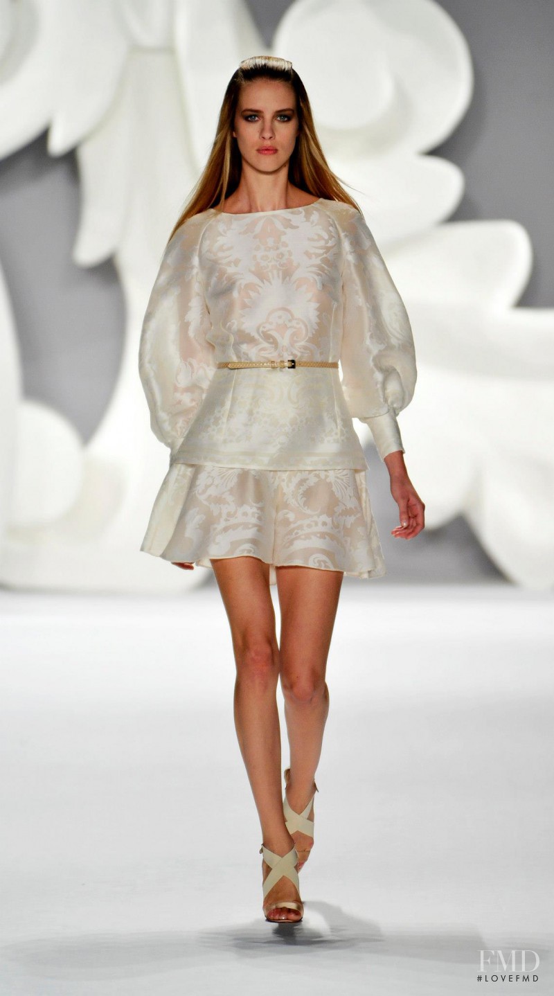 Julia Frauche featured in  the Carolina Herrera fashion show for Spring/Summer 2013