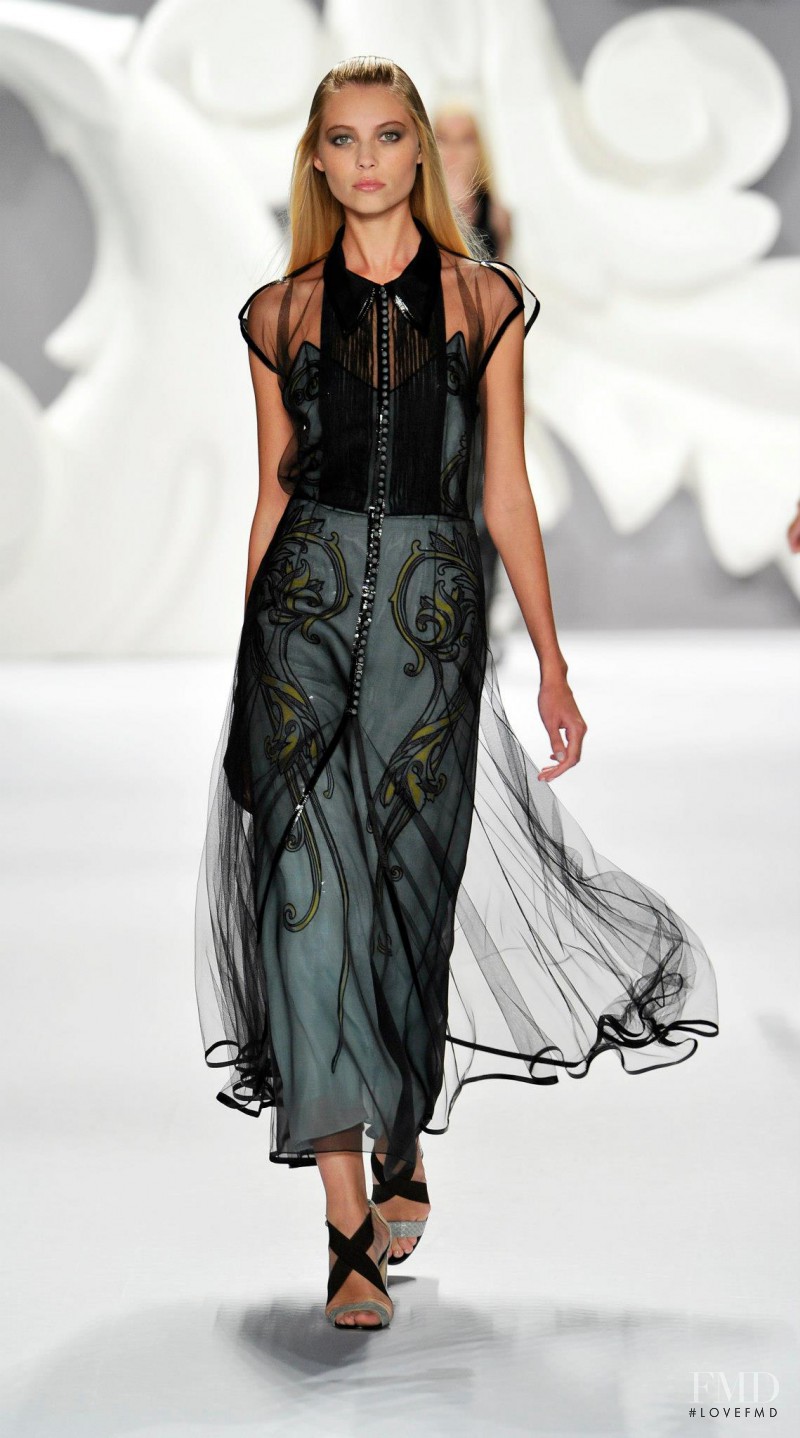Vika Falileeva featured in  the Carolina Herrera fashion show for Spring/Summer 2013