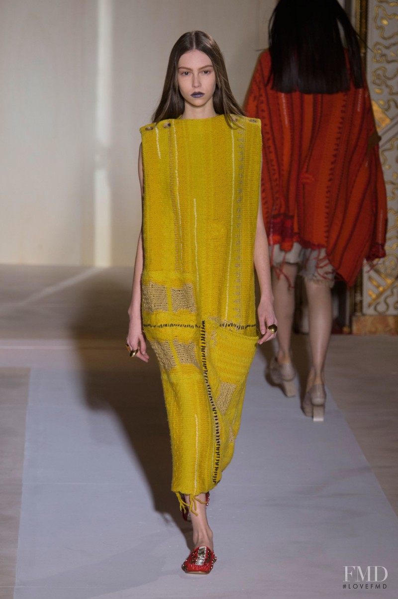 Lorena Maraschi featured in  the Acne Studios fashion show for Spring/Summer 2017