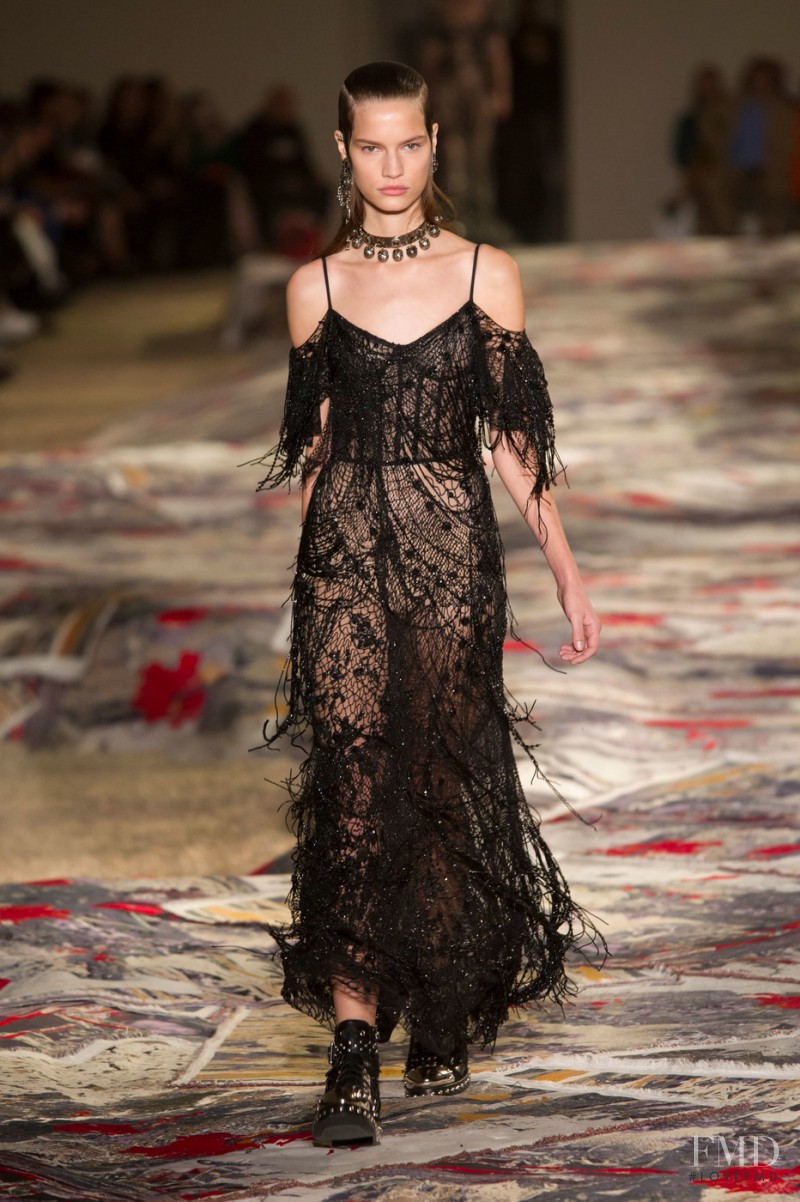 Faretta Radic featured in  the Alexander McQueen fashion show for Spring/Summer 2017