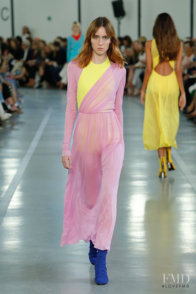 Teddy Quinlivan featured in  the Pucci fashion show for Spring/Summer 2017