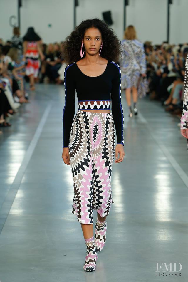 Luisana Gonzalez featured in  the Pucci fashion show for Spring/Summer 2017