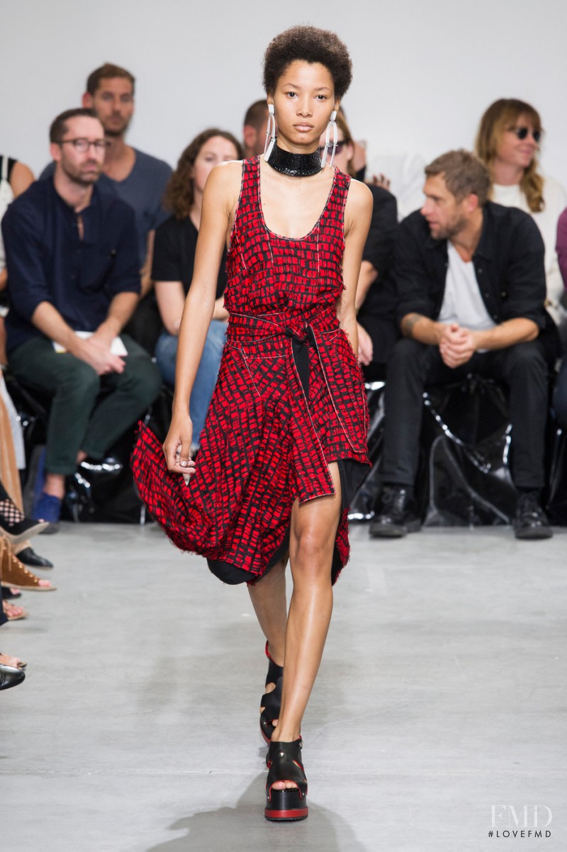 Lineisy Montero featured in  the Proenza Schouler fashion show for Spring/Summer 2017