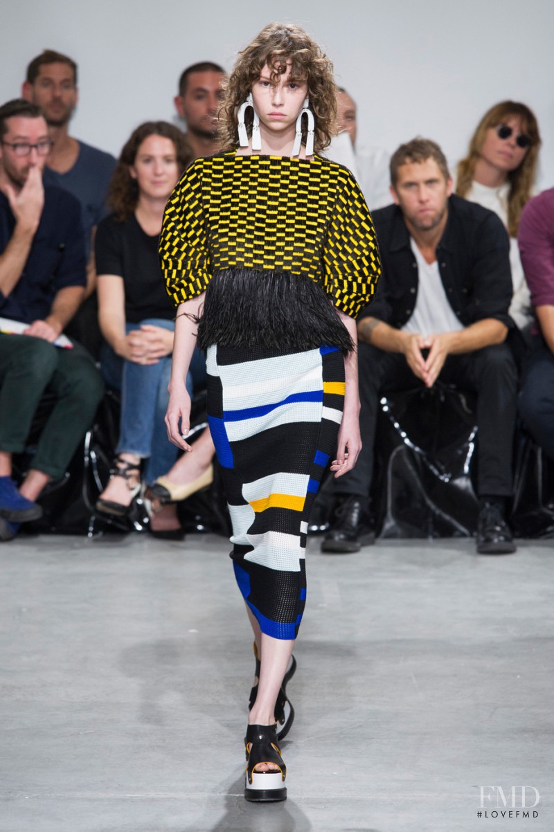 Lorena Maraschi featured in  the Proenza Schouler fashion show for Spring/Summer 2017