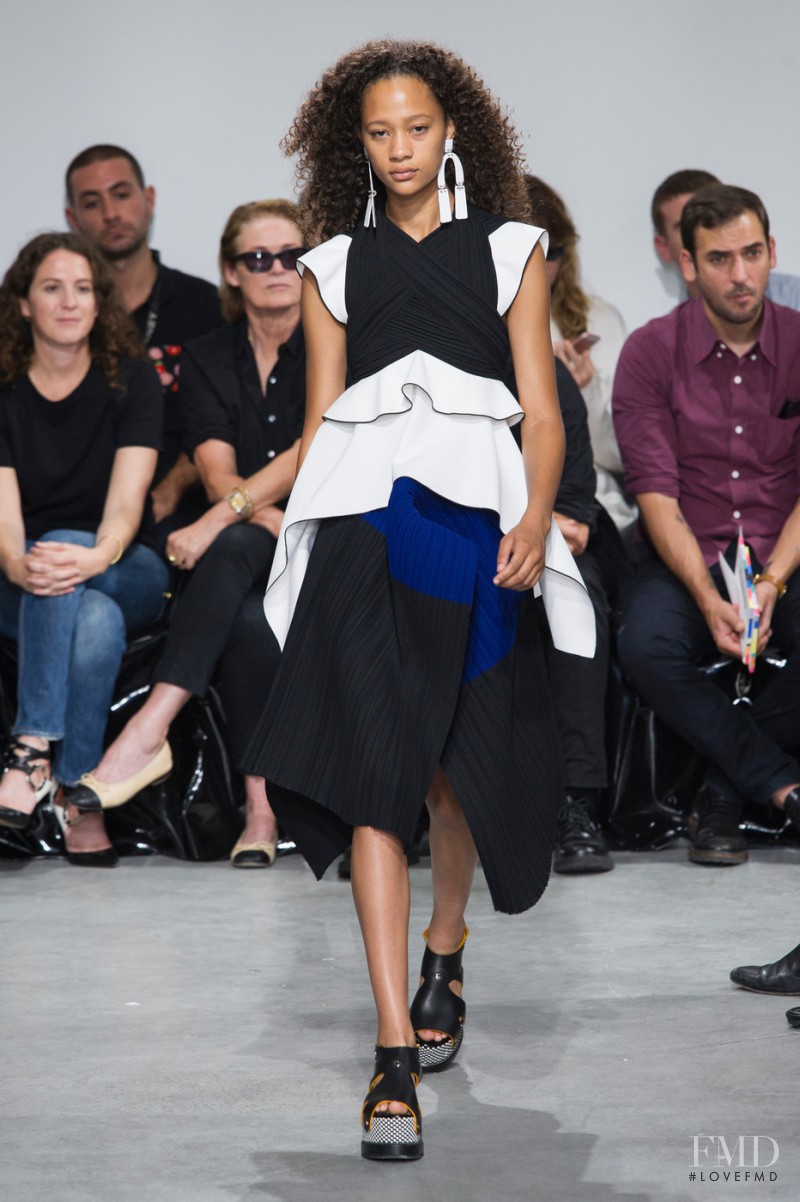 Selena Forrest featured in  the Proenza Schouler fashion show for Spring/Summer 2017