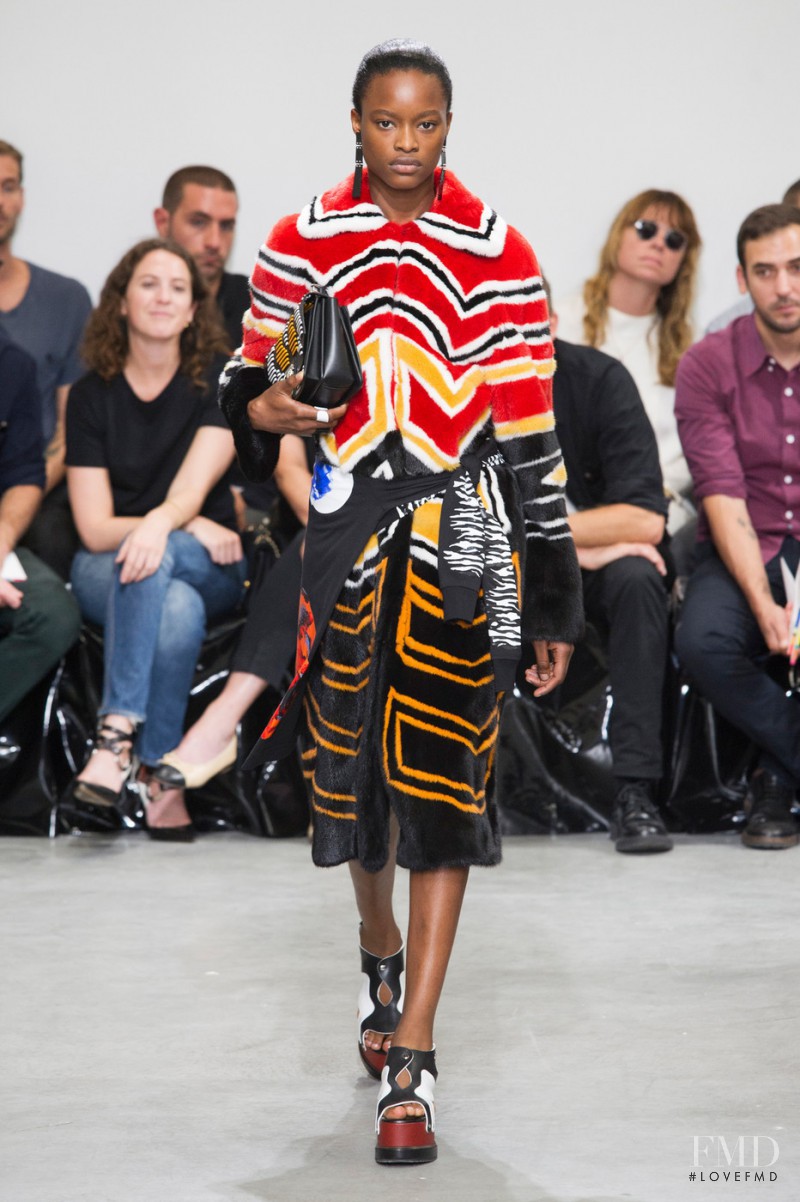 Mayowa Nicholas featured in  the Proenza Schouler fashion show for Spring/Summer 2017