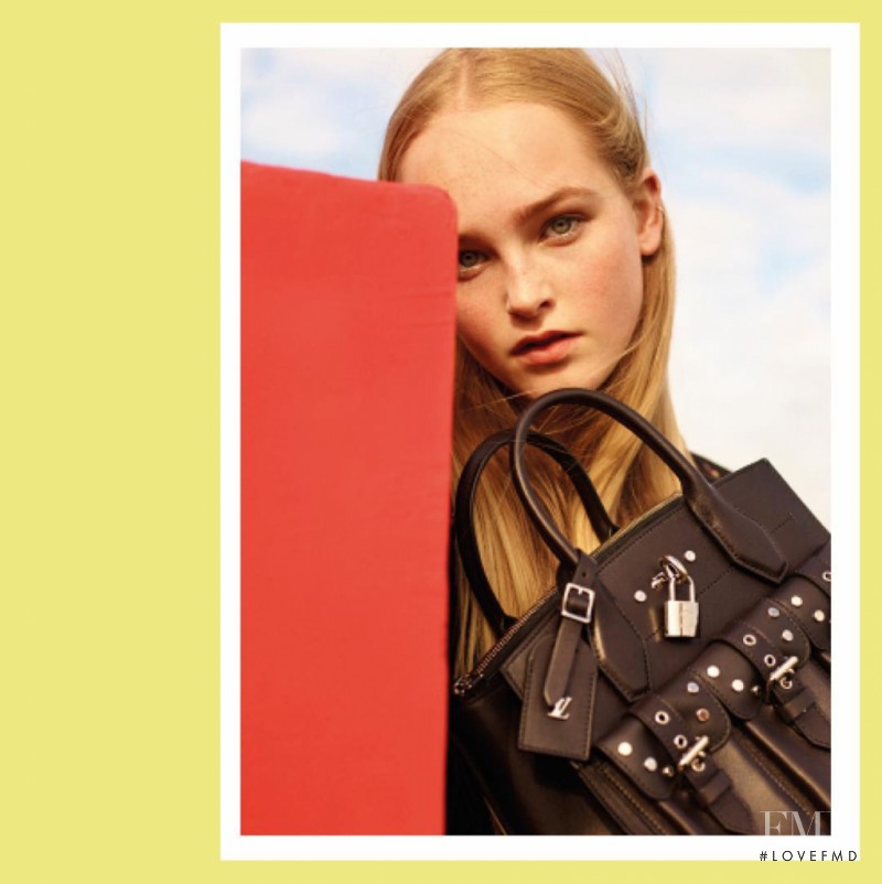 Jean Campbell featured in  the Louis Vuitton lookbook for Cruise 2017