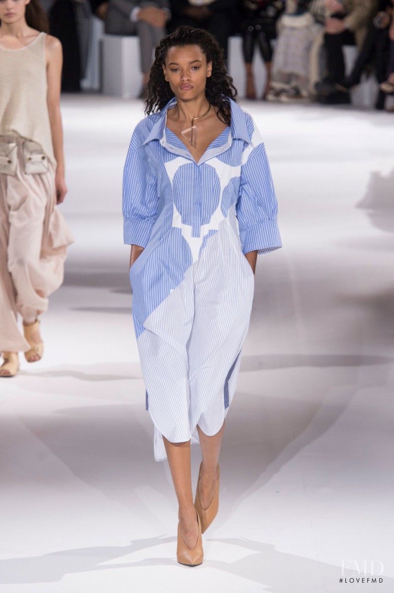 Lameka Fox featured in  the Stella McCartney fashion show for Spring/Summer 2017