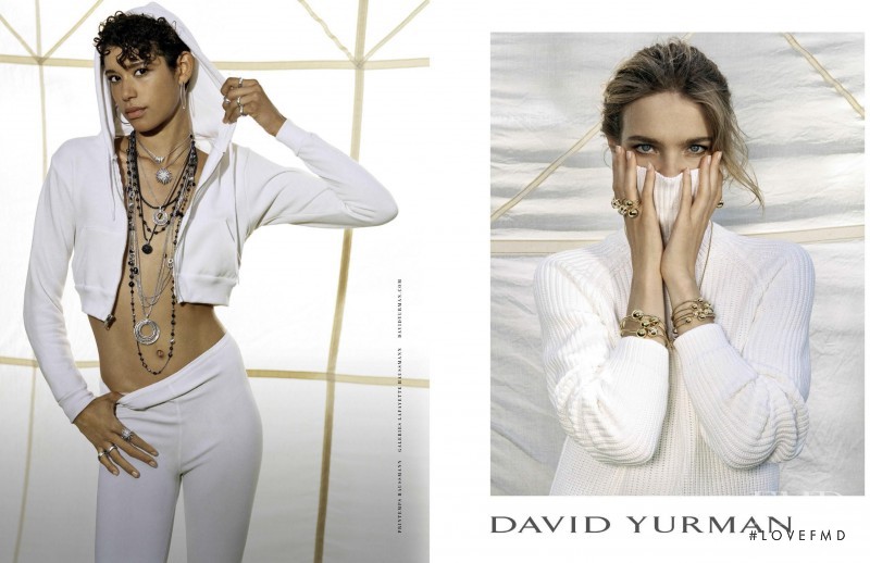 Janiece Dilone featured in  the David Yurman advertisement for Autumn/Winter 2016