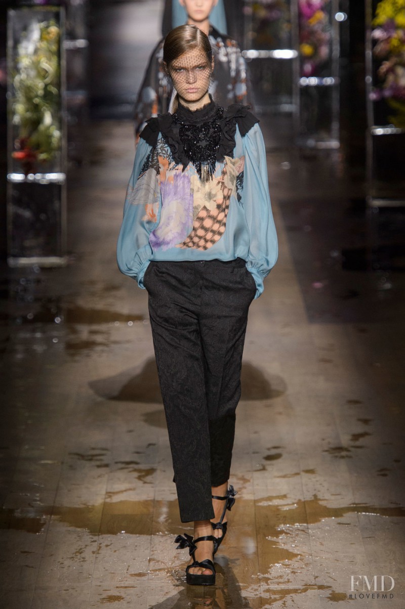 Faretta Radic featured in  the Dries van Noten fashion show for Spring/Summer 2017