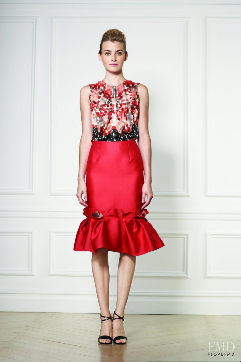 Kori Richardson featured in  the Carolina Herrera fashion show for Resort 2013