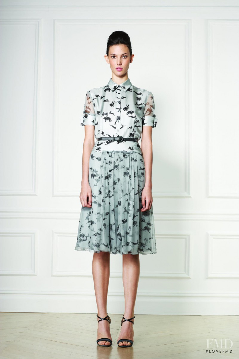 Ruby Aldridge featured in  the Carolina Herrera fashion show for Resort 2013