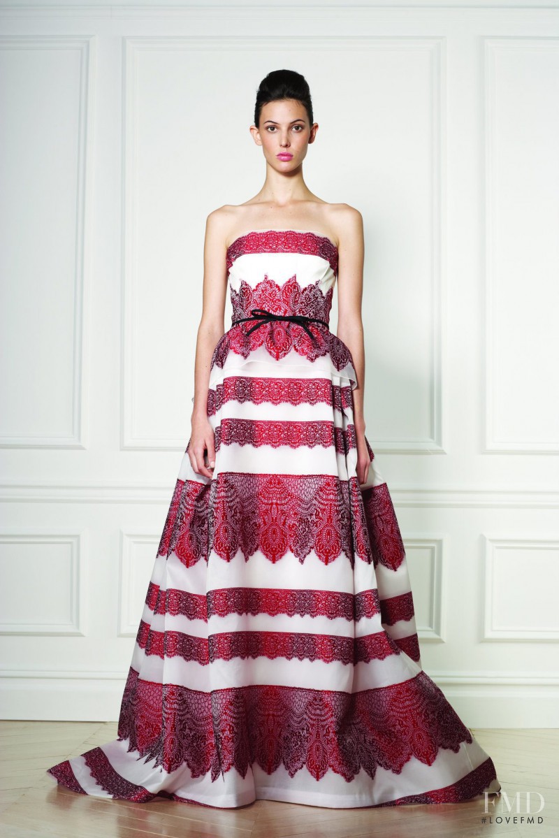 Ruby Aldridge featured in  the Carolina Herrera fashion show for Resort 2013